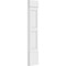 Ekena Millwork Two Equal Flat Panel PVC Pilaster w/Standard Capital & Base, 10"W x 48"H x 2"P PILP10X048DFP01-2 - alternate 2